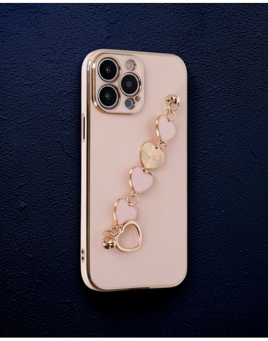 Apple İphone 14 Pro Kılıf Esila Silikon - Pudra