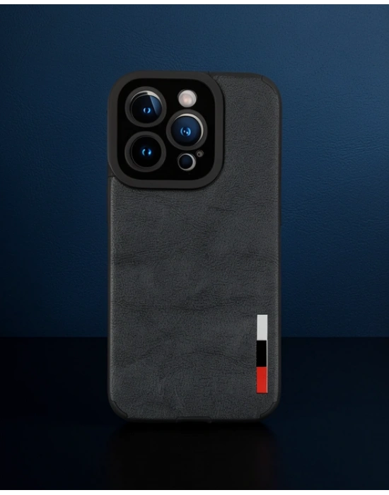 Apple İphone 14 Pro Kılıf Loop Deri Silikon - Siyah