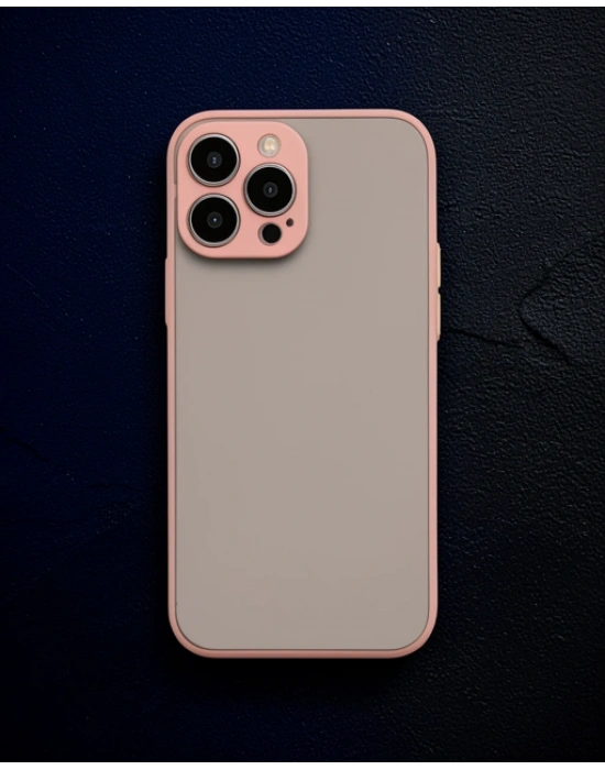 Apple İphone 14 Pro Kılıf Montreal Silikon Kapak - Pembe