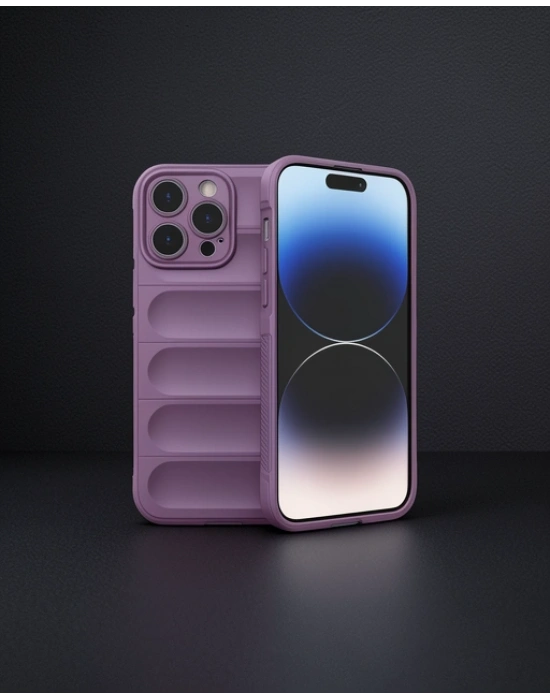 Apple İphone 14 Pro Kılıf Optimum Silikon - Mor