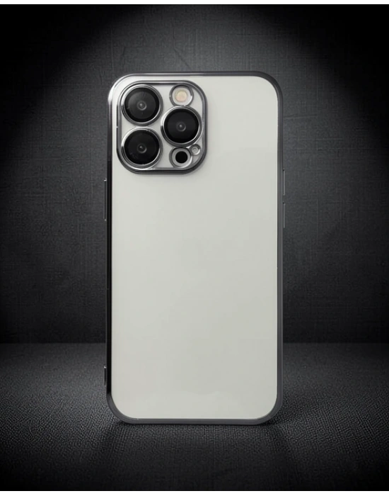 Apple İphone 14 Pro Kılıf Razer Lensli Silikon - Siyah