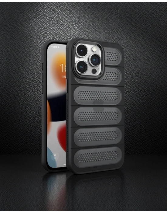 Apple İphone 14 Pro Max Kılıf Airmax Silikon Kapak - Siyah