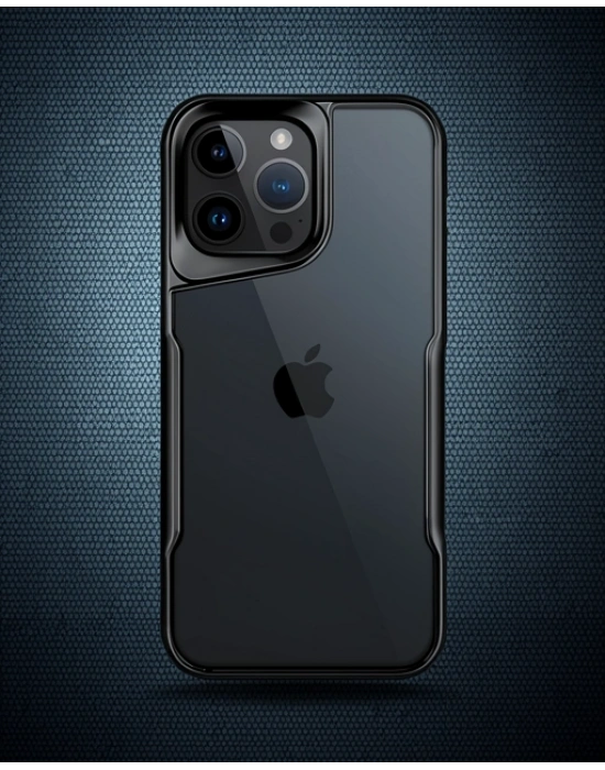 Apple İphone 14 Pro Max Kılıf Boyi Silikon Kapak - Siyah