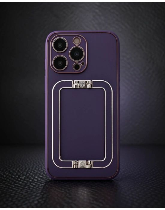 Apple İphone 14 Pro Max Kılıf Coco Elit Kapak - Derin Mor
