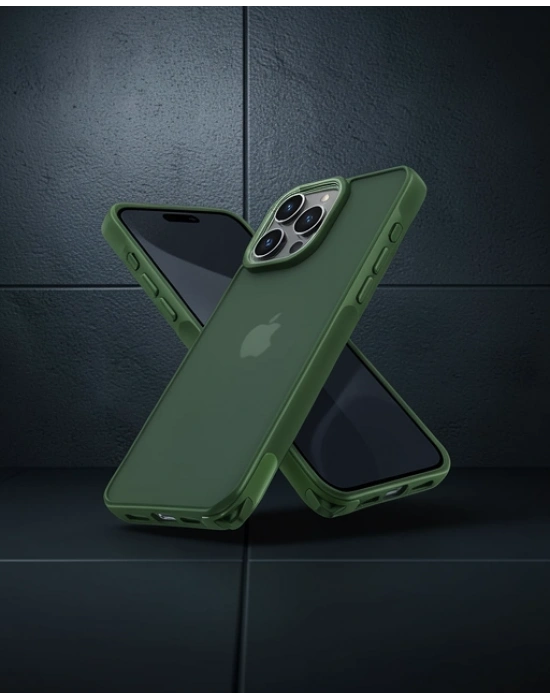 Apple İphone 14 Pro Max Kılıf Elegant Kapak - Yeşil