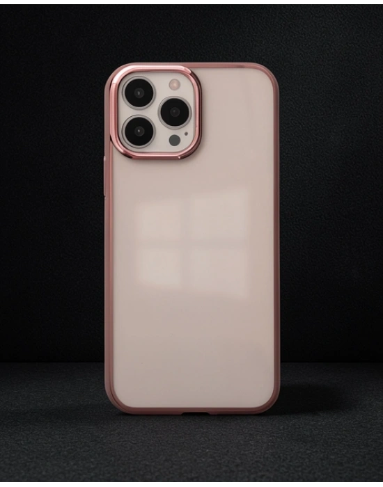 Apple İphone 14 Pro Max Kılıf Element Silikon - Pembe