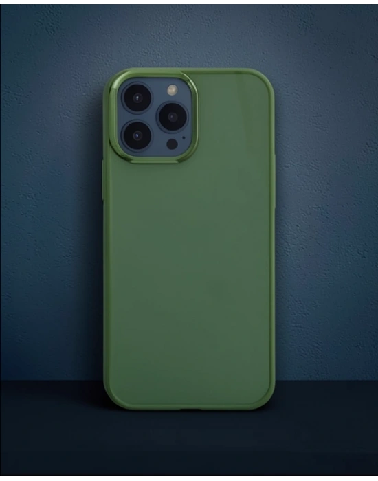 Apple İphone 14 Pro Max Kılıf Element Silikon - Yeşil