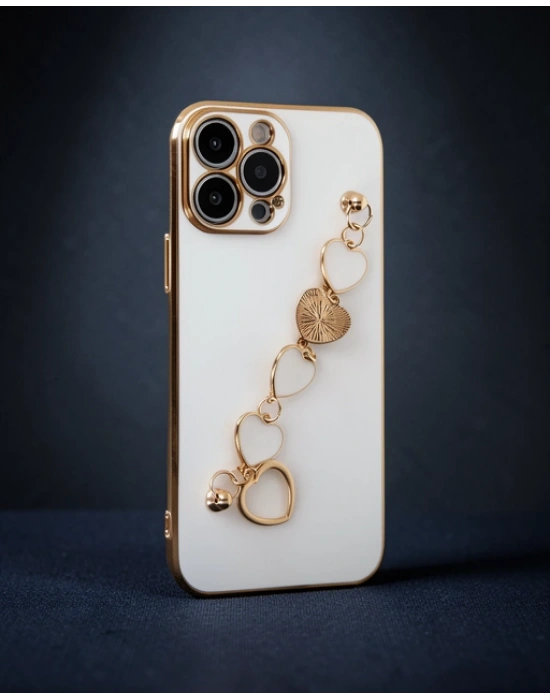 Apple İphone 14 Pro Max Kılıf Esila Silikon - Beyaz