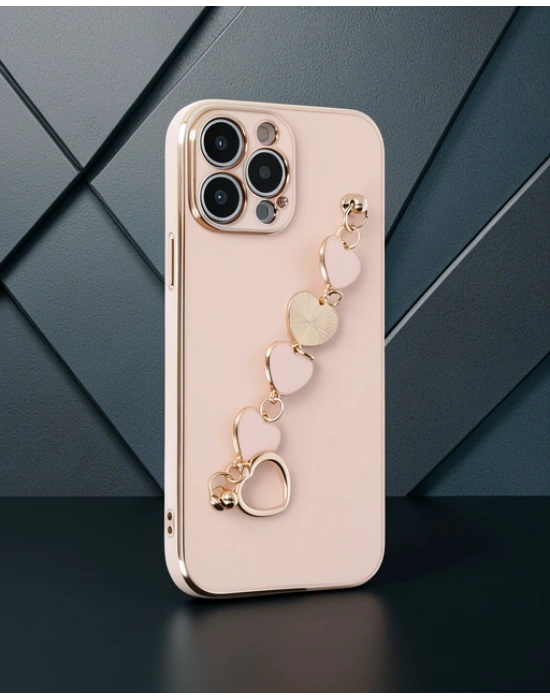 Apple İphone 14 Pro Max Kılıf Esila Silikon - Pudra