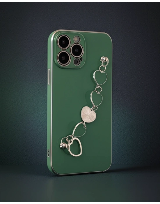Apple İphone 14 Pro Max Kılıf Esila Silikon - Su Yeşili