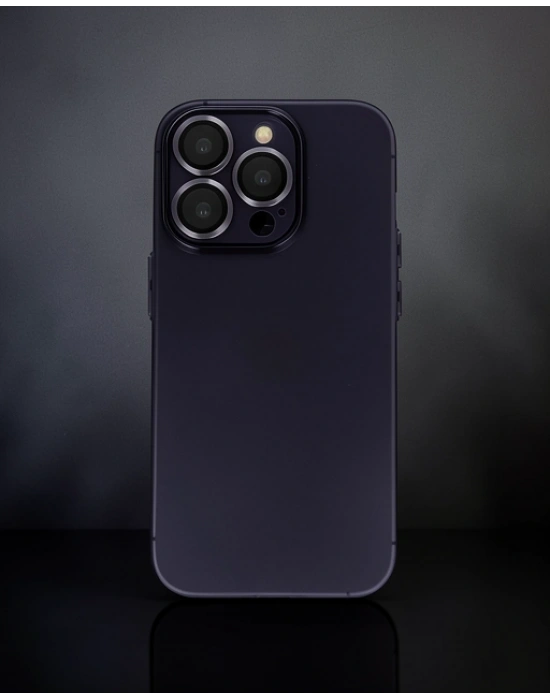 Apple İphone 14 Pro Max Kılıf Luko Lens Silikon - Siyah