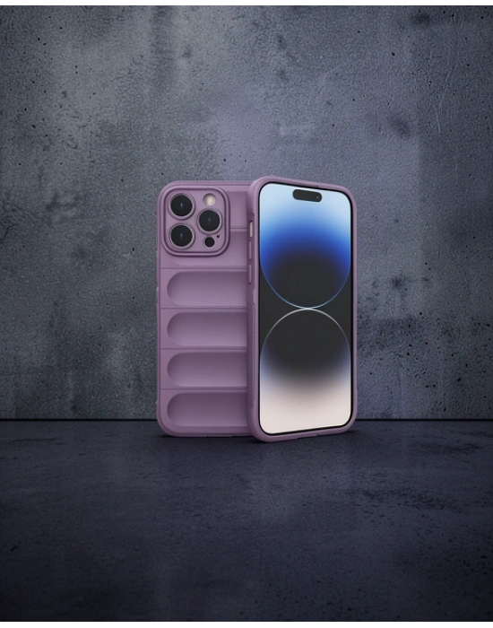 Apple İphone 14 Pro Max Kılıf Optimum Silikon - Mor