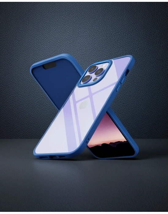 Apple İphone 14 Pro Max Kılıf Power Silikon - Mavi