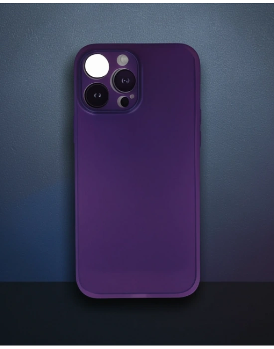 Apple İphone 14 Pro Max Kılıf Pp Ultra İnce Kapak - Mor