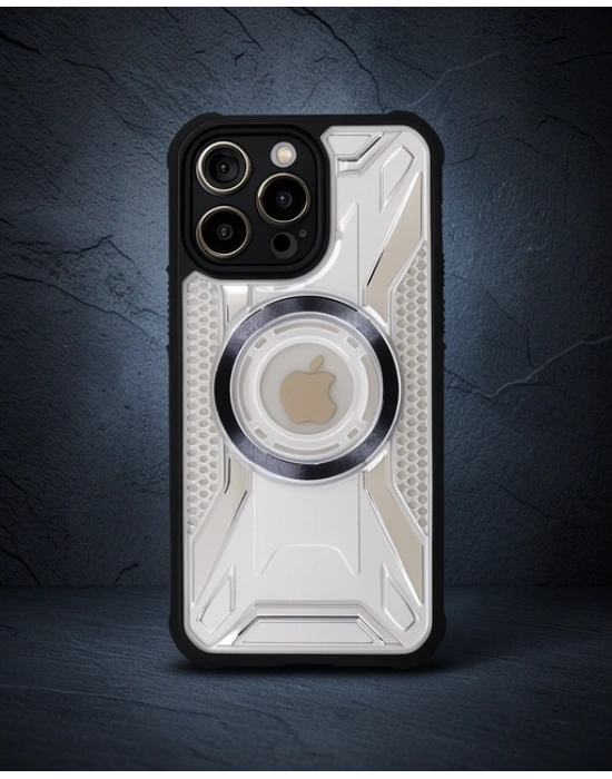 Apple İphone 14 Pro Max Kılıf Prag Magneticsafe Kapak - Siyah