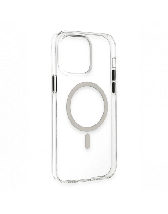 Apple iPhone 14 Pro Max Kılıf Tron Şeffaf Magsafe Kapak - Şeffaf
