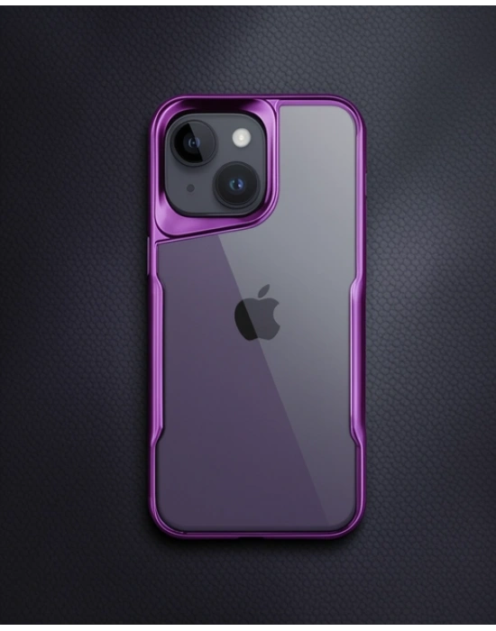 Apple İphone 15 Kılıf Boyi Silikon Kapak - Derin Mor