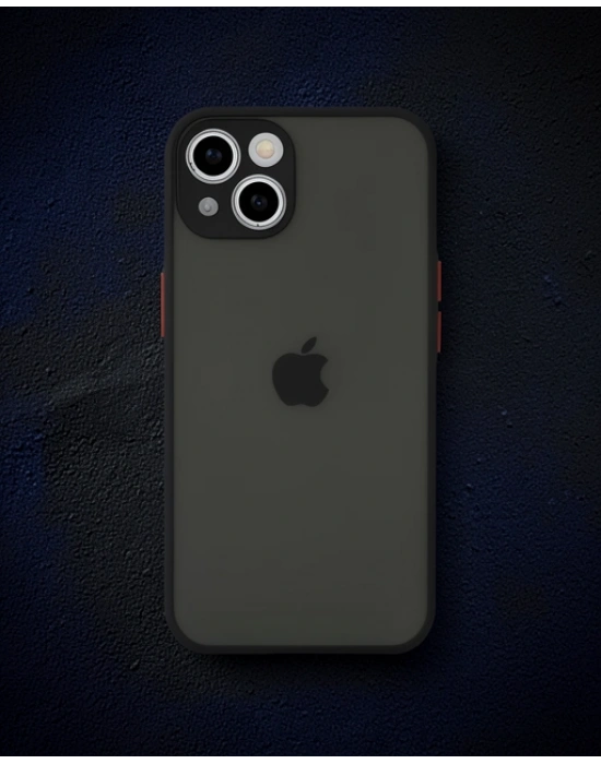 Apple İphone 15 Plus Kılıf Montreal Silikon Kapak - Siyah