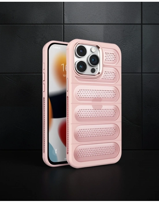 Apple İphone 15 Pro Kılıf Airmax Silikon Kapak - Pembe
