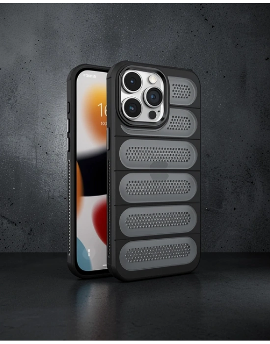 Apple İphone 15 Pro Kılıf Airmax Silikon Kapak - Siyah