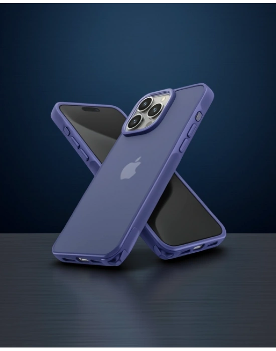 Apple İphone 15 Pro Kılıf Elegant Kapak - Lacivert