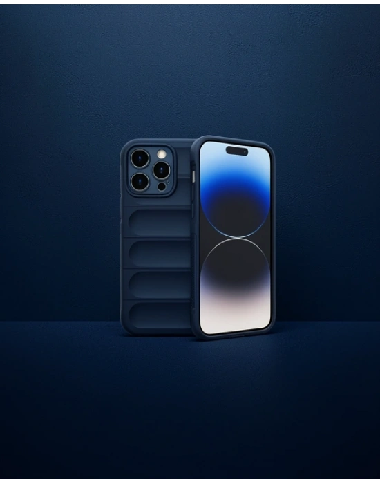 Apple İphone 15 Pro Kılıf Optimum Silikon - Lacivert