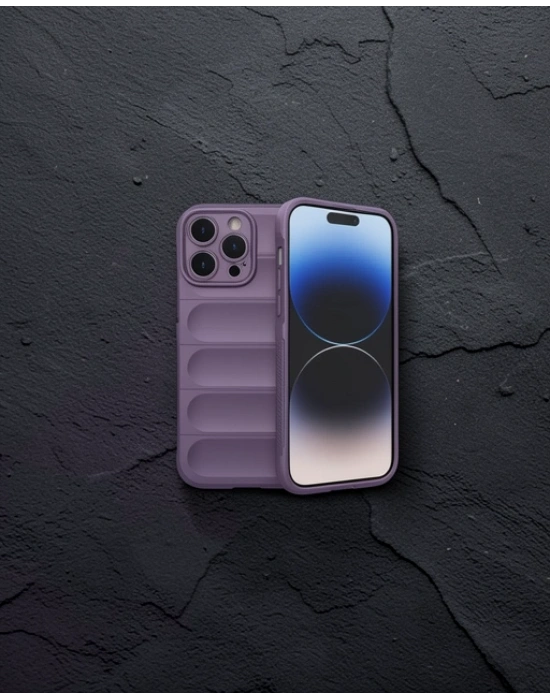 Apple İphone 15 Pro Kılıf Optimum Silikon - Mor