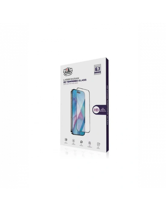 Apple iPhone 15 Pro Max Bilvis 0.18mm Plus Cam Ekran Koruyucu