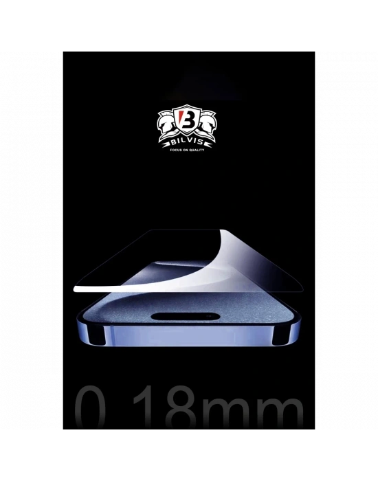 Apple iPhone 15 Pro Max Bilvis 0.18mm Plus Cam Ekran Koruyucu