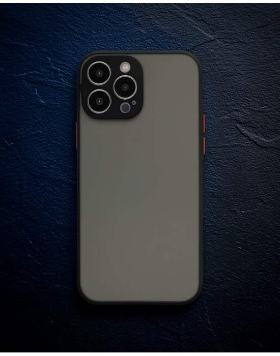 Apple İphone 15 Pro Max Kılıf Montreal Silikon Kapak - Siyah