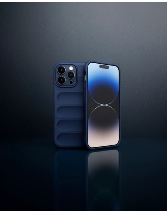 Apple İphone 15 Pro Max Kılıf Optimum Silikon - Lacivert