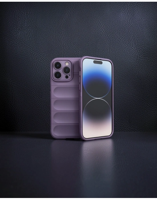Apple İphone 15 Pro Max Kılıf Optimum Silikon - Mor