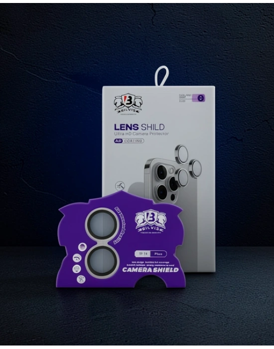 Apple İphone 16 Bilvis Titan Kamera Lens - Gümüş