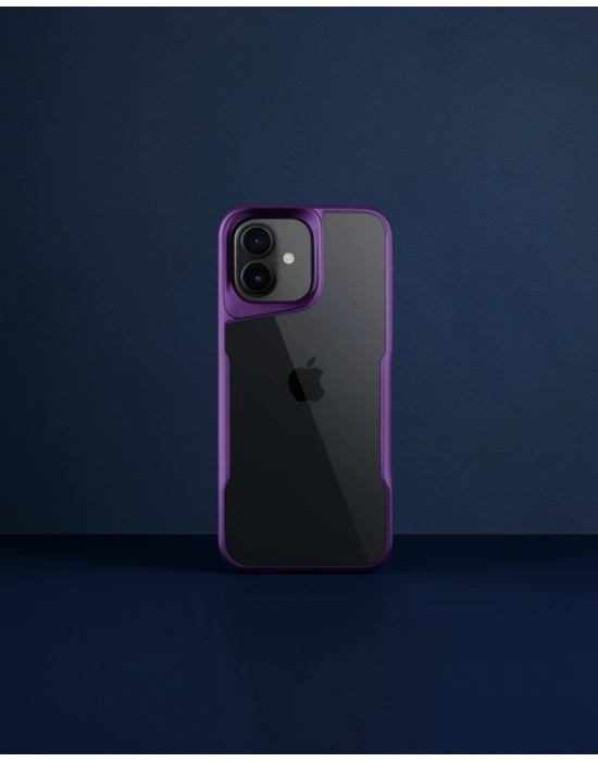 Apple İphone 16 Kılıf Boyi Silikon Kapak - Derin Mor