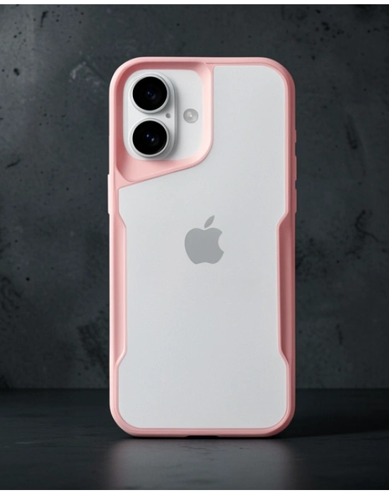 Apple İphone 16 Kılıf Boyi Silikon Kapak - Pembe