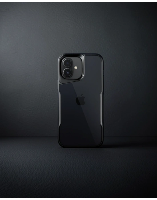 Apple İphone 16 Kılıf Boyi Silikon Kapak - Siyah
