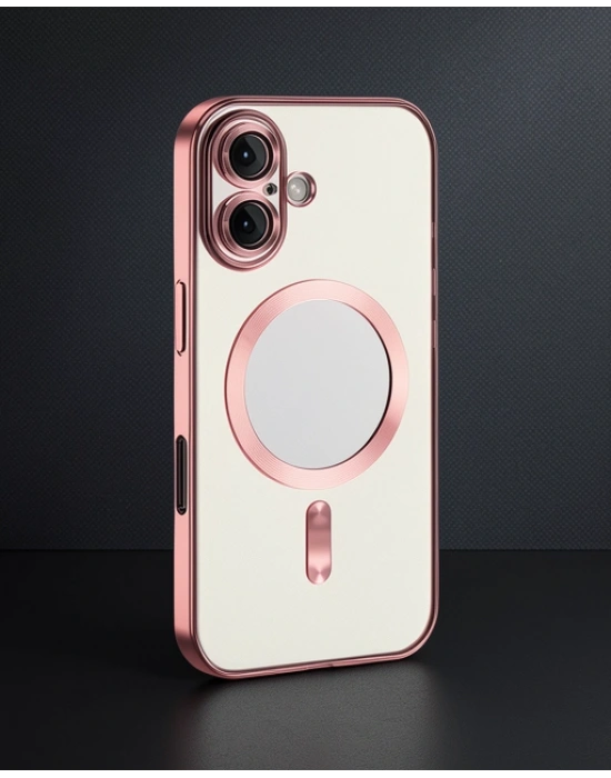 Apple İphone 16 Kılıf Kross Magneticsafe Kapak - Pembe