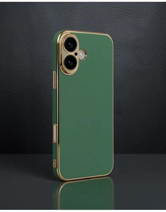 Apple İphone 16 Kılıf Volet Silikon - Açık Yeşil