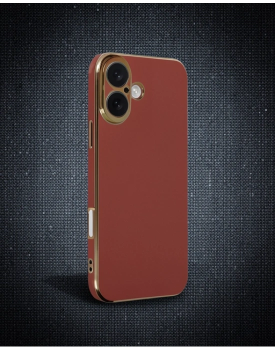 Apple İphone 16 Kılıf Volet Silikon - Kırmızı