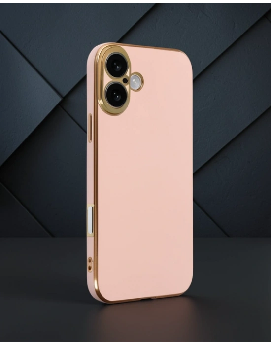 Apple İphone 16 Kılıf Volet Silikon - Pembe