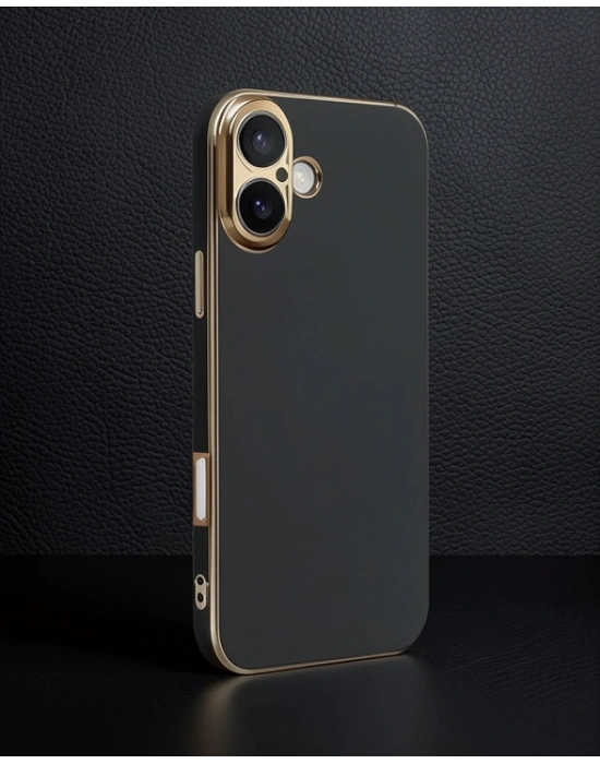 Apple İphone 16 Kılıf Volet Silikon - Siyah