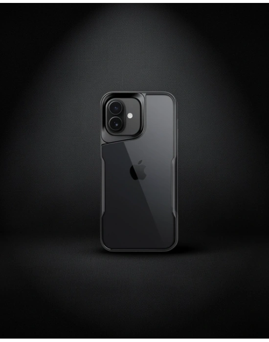 Apple İphone 16 Plus Kılıf Boyi Silikon Kapak - Siyah