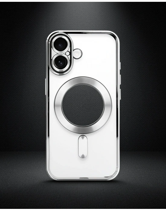 Apple İphone 16 Plus Kılıf Kross Magneticsafe Kapak - Gümüş
