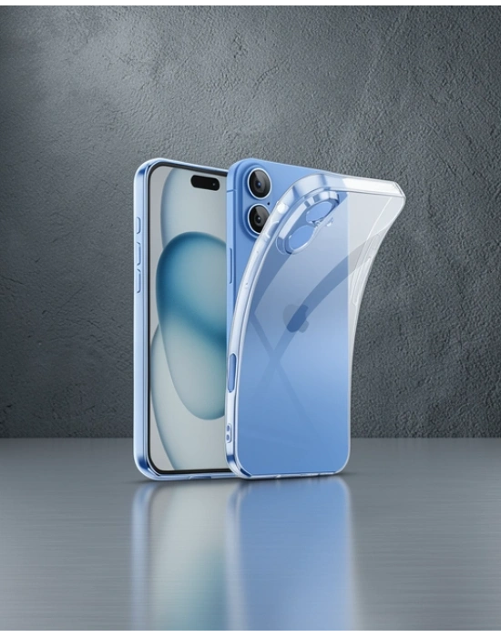 Apple İphone 16 Plus Kılıf Lüx Şeffaf Silikon