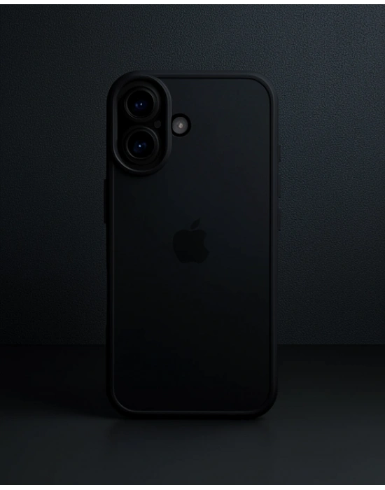 Apple İphone 16 Plus Kılıf Razer Lensli Silikon - Siyah