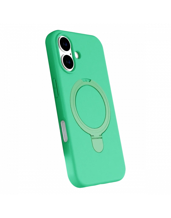 Apple iPhone 16 Plus Regal Magsafe Standlı Kapak - Yeşil