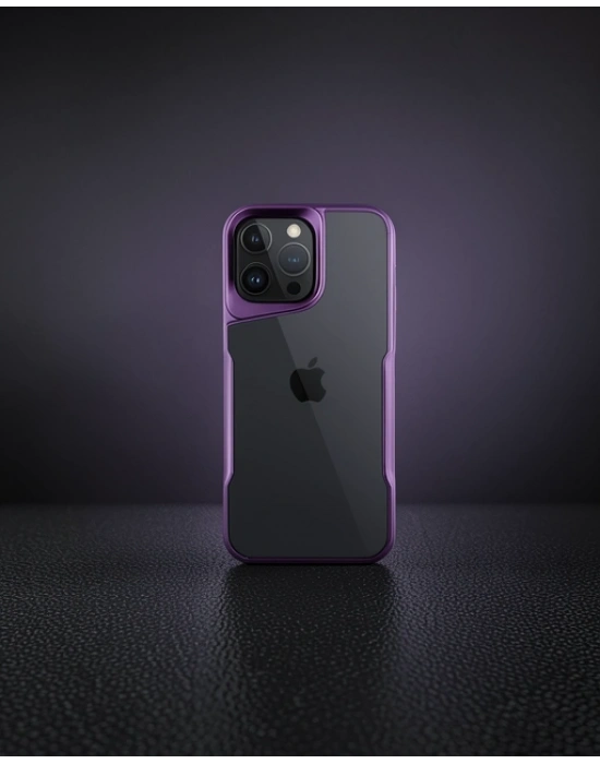 Apple İphone 16 Pro Kılıf Boyi Silikon Kapak - Derin Mor
