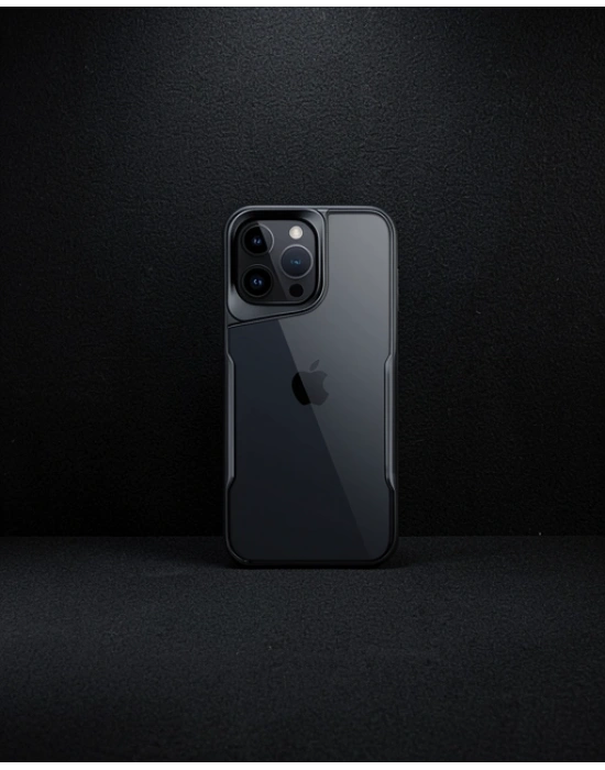Apple İphone 16 Pro Kılıf Boyi Silikon Kapak - Siyah
