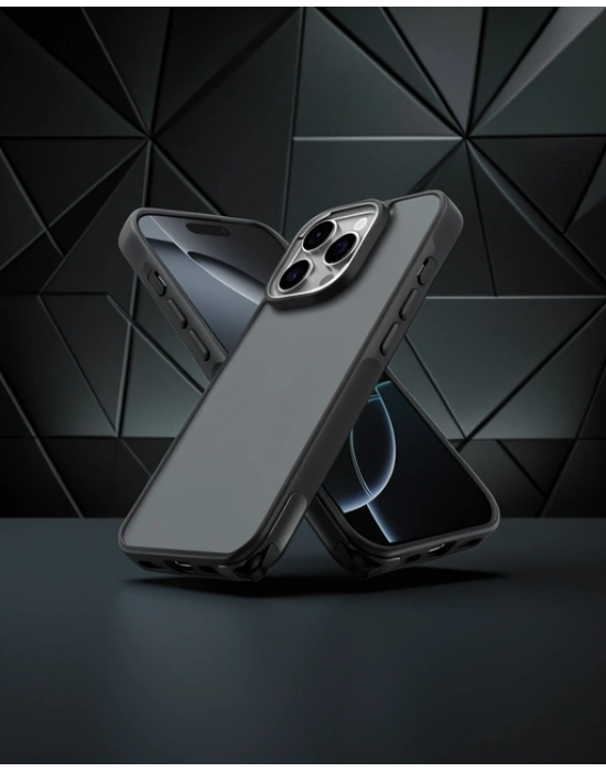 Apple İphone 16 Pro Kılıf Elegant Kapak - Siyah