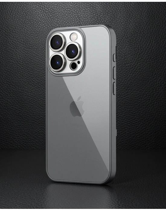 Apple İphone 16 Pro Kılıf Razer Lensli Silikon - Desert